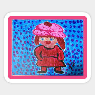 Strawberry doll Sticker